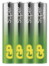GP Batteries GP Super alk&aacute;li elem AAA 4db Akkuk &eacute;s t&ouml;ltők - Elem - 507145