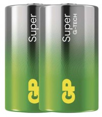 GP Batteries GP Super alk&aacute;li elem LR20 (D) 2db Akkuk &eacute;s t&ouml;ltők - Elem - 507150