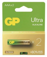 GP Batteries GP B02112 Ultra alk&aacute;li elem AAA (LR03) 2db/bliszter - Akkuk &eacute;s t&ouml;ltők - Elem - 508399