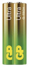 GP Batteries GP B02112 Ultra alk&aacute;li elem AAA (LR03) 2db/bliszter Akkuk &eacute;s t&ouml;ltők - Elem - 508399
