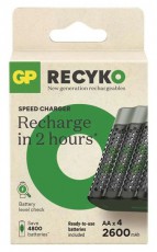 GP Batteries GP B50457 Speed M452 + 4xAA ReCyko 2600mAh akkumulátor töltő Fényképezőgép / kamera - Sport kamera tartozékok - Akkumulátor / töltő - 508403
