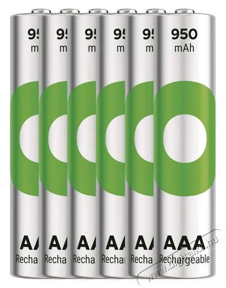 GP Batteries GP ReCyko NiMH Akkumul&aacute;tor HR03 (AAA) 950mAh 6db Akkuk &eacute;s t&ouml;ltők - Li-ion akkumul&aacute;tor &eacute;s t&ouml;ltő (gy&aacute;ri) - Akku - 508821