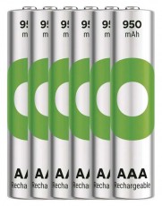 GP Batteries GP ReCyko NiMH Akkumul&aacute;tor HR03 (AAA) 950mAh 6db Akkuk &eacute;s t&ouml;ltők - Li-ion akkumul&aacute;tor &eacute;s t&ouml;ltő (gy&aacute;ri) - Akku - 508821