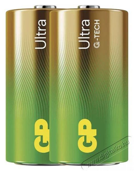 GP Batteries GP Ultra alk&aacute;li elem LR14 (C) 2db Akkuk &eacute;s t&ouml;ltők - Elem - 508807