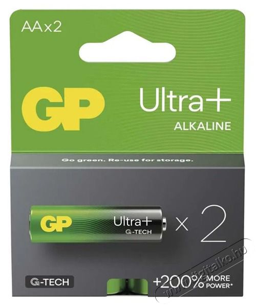 GP Batteries GP Ultra Plus alk&aacute;li elem AA 2db Akkuk &eacute;s t&ouml;ltők - Elem - 508812