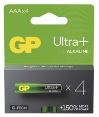 GP Batteries GP Ultra Plus alk&aacute;li elem AAA 4db - Akkuk &eacute;s t&ouml;ltők - Elem - 508811