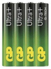 GP Batteries GP Ultra Plus alk&aacute;li elem AAA 4db Akkuk &eacute;s t&ouml;ltők - Elem - 508811