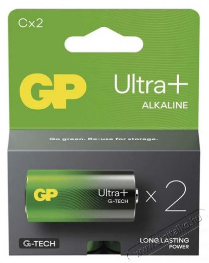 GP Batteries GP Ultra Plus alk&aacute;li elem LR14 (C) 2db Akkuk &eacute;s t&ouml;ltők - Elem - 508814