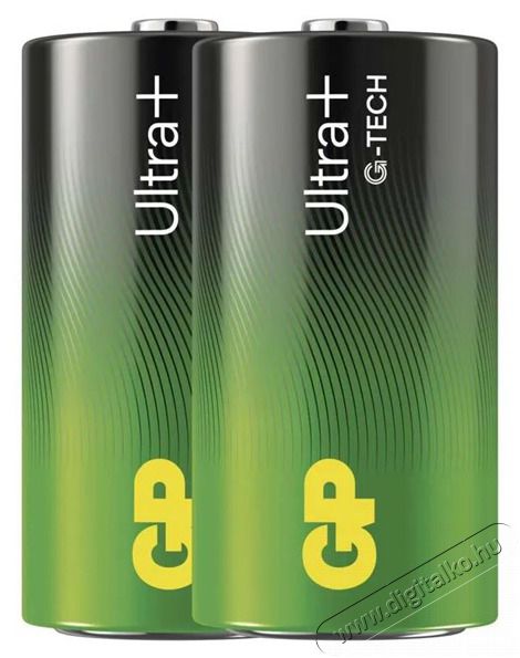 GP Batteries GP Ultra Plus alk&aacute;li elem LR14 (C) 2db Akkuk &eacute;s t&ouml;ltők - Elem - 508814