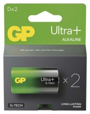 GP Batteries GP Ultra Plus alk&aacute;li elem LR20 (D) 2db Akkuk &eacute;s t&ouml;ltők - Elem - 508815
