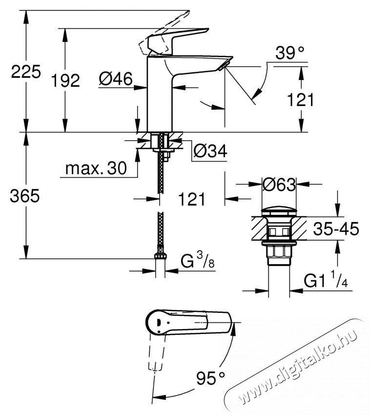 Grohe 23746002 Start OHM  Click  M egykaros mosd&oacute;csaptelep, gyorsszerelő rendszer, v&iacute;ztakar&eacute;kos 28mm ker&aacute;mia bet&eacute;t, kr&oacute;m (23746002) H&aacute;ztart&aacute;s / Otthon / K&uuml;lt&eacute;r - F&uuml;rdőszoba / wc - Kieg&eacute;sz&iacute;tő - 536722