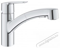 Grohe 30531001 Start OHM egykaros mosogat&oacute;csaptelep, kih&uacute;zhat&oacute; k&eacute;t funkci&oacute;s fej, elforgathat&oacute; kifoly&oacute;cső, kr&oacute;m (30531001) Konyhai term&eacute;kek - Mosogat&oacute; - Mosogat&oacute; csaptelep - 536683