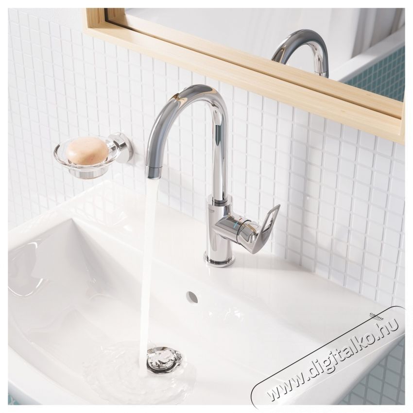 Grohe Bauloop mosd&oacute;csaptelep 23763001, 3/8  , egykaros, L-es m&eacute;ret, forgathat&oacute;, kr&oacute;m H&aacute;ztart&aacute;s / Otthon / K&uuml;lt&eacute;r - F&uuml;rdőszoba / wc - Kieg&eacute;sz&iacute;tő - 536716