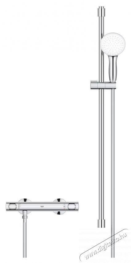 Grohe Grohtherm 500 zuhanycsaptelep 34797001, szabad, termoszt&aacute;t, zuhanyoszlop, 900 mm, kr&oacute;m H&aacute;ztart&aacute;s / Otthon / K&uuml;lt&eacute;r - F&uuml;rdőszoba / wc - Zuhanyz&oacute; polcrendszer - 536684