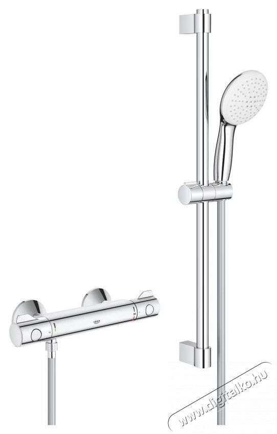 Grohe Grohtherm 800 zuhanycsaptelep 34565002, szabad, termoszt&aacute;t, zuhanyoszlop, 600 mm, kr&oacute;m H&aacute;ztart&aacute;s / Otthon / K&uuml;lt&eacute;r - F&uuml;rdőszoba / wc - Zuhanyz&oacute; polcrendszer - 536669
