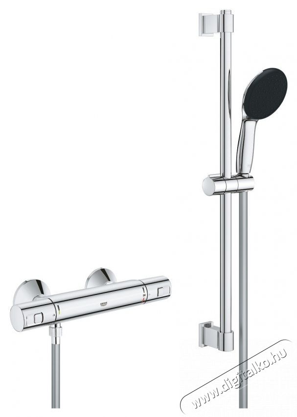 Grohe Precision Start zuhanycsaptelep 34597001, megjelen&eacute;s, termoszt&aacute;t, zuhanyoszlop, 600 mm, kr&oacute;m H&aacute;ztart&aacute;s / Otthon / K&uuml;lt&eacute;r - F&uuml;rdőszoba / wc - Zuhanyz&oacute; polcrendszer - 536670