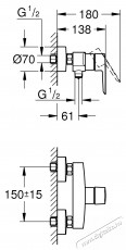 Grohe Start 322792432 Egykaros zuhanycsaptelep, 1/2 , Matt, Fekete H&aacute;ztart&aacute;s / Otthon / K&uuml;lt&eacute;r - F&uuml;rdőszoba / wc - Kieg&eacute;sz&iacute;tő - 536707