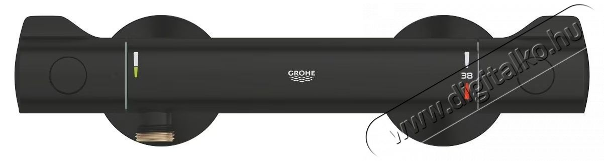 Grohe Zuhanycsap, Grohtherm 800 1022022430, L&aacute;that&oacute;, Termoszt&aacute;t, Matt, Fekete H&aacute;ztart&aacute;s / Otthon / K&uuml;lt&eacute;r - F&uuml;rdőszoba / wc - Kieg&eacute;sz&iacute;tő - 536666