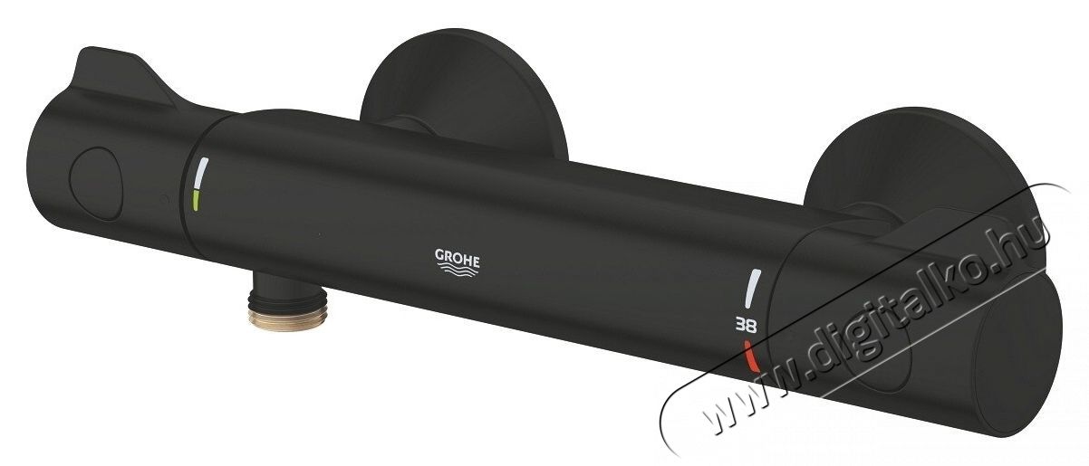 Grohe Zuhanycsap, Grohtherm 800 1022022430, L&aacute;that&oacute;, Termoszt&aacute;t, Matt, Fekete H&aacute;ztart&aacute;s / Otthon / K&uuml;lt&eacute;r - F&uuml;rdőszoba / wc - Kieg&eacute;sz&iacute;tő - 536666
