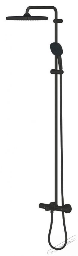 Grohe Zuhanyrendszer, Grohe Tempesta Cube 250 266912431, L&aacute;that&oacute;, K&aacute;dcsaptelep, Termoszt&aacute;t, 250 mm, 1 funkci&oacute;s, Matt, Fekete H&aacute;ztart&aacute;s / Otthon / K&uuml;lt&eacute;r - F&uuml;rdőszoba / wc - Zuhanyz&oacute; polcrendszer - 536629