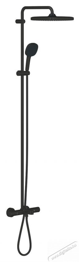 Grohe Zuhanyrendszer, Grohe Tempesta Cube 250 266912431, L&aacute;that&oacute;, K&aacute;dcsaptelep, Termoszt&aacute;t, 250 mm, 1 funkci&oacute;s, Matt, Fekete H&aacute;ztart&aacute;s / Otthon / K&uuml;lt&eacute;r - F&uuml;rdőszoba / wc - Zuhanyz&oacute; polcrendszer - 536629