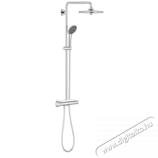 Grohe 26403001 Vitalio Joy 260 Termoszt&aacute;tos zuhanyrendszer, 3 funkci&oacute;s, SafeStop gomb (max 38&deg;C), kr&oacute;m H&aacute;ztart&aacute;s / Otthon / K&uuml;lt&eacute;r - F&uuml;rdőszoba / wc - Zuhanyz&oacute; polcrendszer - 536632