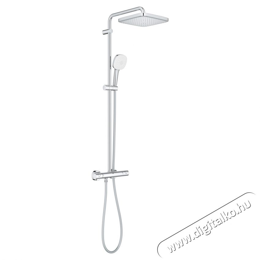 Grohe 26689001 Tempesta Cube 250 zuhanyrendszer, l&aacute;that&oacute;, termoszt&aacute;t, 250 mm, 1 funkci&oacute;, kr&oacute;m H&aacute;ztart&aacute;s / Otthon / K&uuml;lt&eacute;r - F&uuml;rdőszoba / wc - Zuhanyz&oacute; polcrendszer - 536641