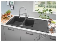 Grohe 30361000 Get Mosogat&oacute; csaptelep kih&uacute;zhat&oacute; t&ouml;mlővel, egykaros, 1/2 , ker&aacute;miabet&eacute;t, ed&eacute;nyzuhany, 2 permet funkci&oacute;, elford&iacute;that&oacute; kifoly&oacute;cső, Kr&oacute;m Konyhai term&eacute;kek - Mosogat&oacute; - Mosogat&oacute; csaptelep - 536644