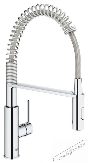Grohe 30361000 Get Mosogat&oacute; csaptelep kih&uacute;zhat&oacute; t&ouml;mlővel, egykaros, 1/2 , ker&aacute;miabet&eacute;t, ed&eacute;nyzuhany, 2 permet funkci&oacute;, elford&iacute;that&oacute; kifoly&oacute;cső, Kr&oacute;m Konyhai term&eacute;kek - Mosogat&oacute; - Mosogat&oacute; csaptelep - 536644