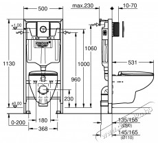 Grohe BauCeramic 39499000 5 az 1-ben WC csomag, falra akaszthat&oacute; WC, keret, fed&eacute;l, kellemes, r&ouml;gz&iacute;tőrendszer, feh&eacute;r H&aacute;ztart&aacute;s / Otthon / K&uuml;lt&eacute;r - F&uuml;rdőszoba / wc - Kieg&eacute;sz&iacute;tő - 536642