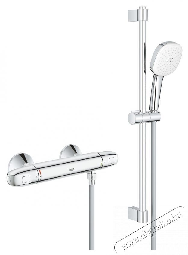 Grohe Grohtherm 1000 zuhanycsaptelep 34820005, szabad, termoszt&aacute;t, zuhanyoszlop, 600 mm, kr&oacute;m H&aacute;ztart&aacute;s / Otthon / K&uuml;lt&eacute;r - F&uuml;rdőszoba / wc - Kieg&eacute;sz&iacute;tő - 536662