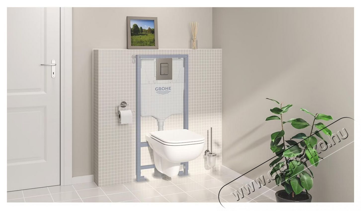 Grohe 39817000 Solido compact 5 az 1-ben be&eacute;p&iacute;thető WC szett H&aacute;ztart&aacute;s / Otthon / K&uuml;lt&eacute;r - F&uuml;rdőszoba / wc - Kieg&eacute;sz&iacute;tő - 536636