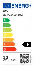 GTV LD-PC3A60-10W 810 lm 3000K E27 A60 LED f&eacute;nyforr&aacute;s H&aacute;ztart&aacute;s / Otthon / K&uuml;lt&eacute;r - Vil&aacute;g&iacute;t&aacute;s / elektromoss&aacute;g - E27 foglalat&uacute; izz&oacute; - 457412