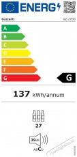Guzzanti GZ 27DD Konyhai term&eacute;kek - Hűtő, fagyaszt&oacute; (szabadon&aacute;ll&oacute;) - Borhűtő - 509807