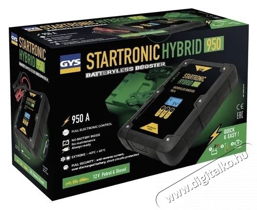 GYS Starttronic Hybrid 950, 12 V, kondenz&aacute;toros ind&iacute;t&oacute; t&aacute;pegys&eacute;g Aut&oacute;hifi / Aut&oacute; felszerel&eacute;s - Aut&oacute;s / aut&oacute;hifi kieg&eacute;sz&iacute;tő - Aut&oacute; akkumul&aacute;tor t&ouml;ltő - 531822