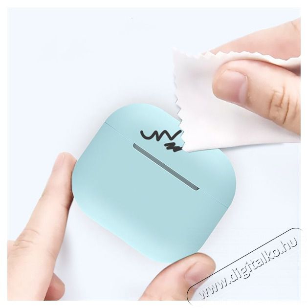 HAFFNER FN0266 Apple AirPods 3 feh&eacute;r szilikon v&eacute;dőtok Audio-Video / Hifi / Multim&eacute;dia - F&uuml;l &eacute;s Fejhallgat&oacute;k - F&uuml;lhallgat&oacute; kieg&eacute;sz&iacute;tő - 389819