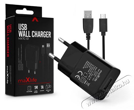 HAFFNER TF-0124 1A microUSB fekete h&aacute;l&oacute;zati t&ouml;ltő Mobil / Kommunik&aacute;ci&oacute; / Smart - Mobiltelefon kieg&eacute;sz&iacute;tő / tok - H&aacute;l&oacute;zati-, aut&oacute;s t&ouml;ltő - 394038