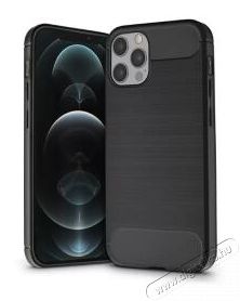 HAFFNER PT-5837 iPhone 12 Pro Max fekete szilikon h&aacute;tlap Mobil / Kommunik&aacute;ci&oacute; / Smart - Mobiltelefon kieg&eacute;sz&iacute;tő / tok - Tok / h&aacute;tlap - 477615