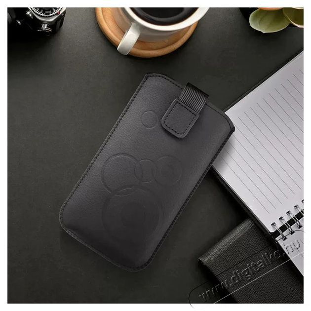 HAFFNER PT-6664 Deco iPhone 13/13 Pro fekete műbőr tok Mobil / Kommunik&aacute;ci&oacute; / Smart - Mobiltelefon kieg&eacute;sz&iacute;tő / tok - Tok / h&aacute;tlap - 477226