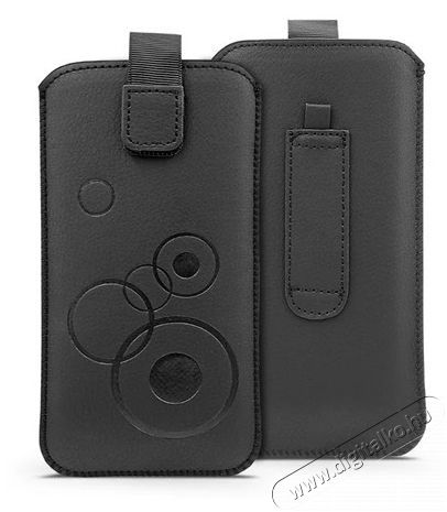 HAFFNER PT-6664 Deco iPhone 13/13 Pro fekete műbőr tok Mobil / Kommunik&aacute;ci&oacute; / Smart - Mobiltelefon kieg&eacute;sz&iacute;tő / tok - Tok / h&aacute;tlap - 477226