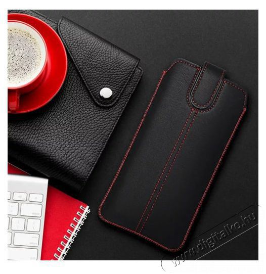 HAFFNER PT-6670 Ultraslim iPhone 13/13 Pro fekete műbőr tok Mobil / Kommunik&aacute;ci&oacute; / Smart - Mobiltelefon kieg&eacute;sz&iacute;tő / tok - Tok / h&aacute;tlap - 477232