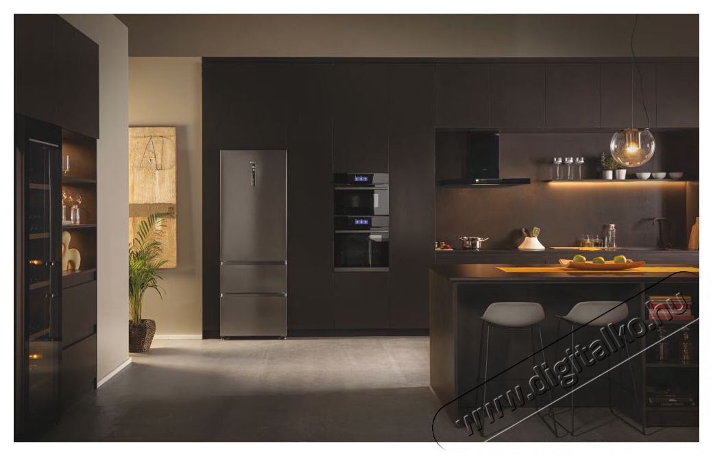 Haier HTW7720ENMP alulfagyaszt&oacute;s hűtő Konyhai term&eacute;kek - Hűtő, fagyaszt&oacute; (szabadon&aacute;ll&oacute;) - Alulfagyaszt&oacute;s kombin&aacute;lt hűtő - 500630