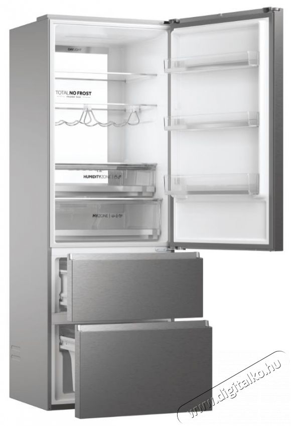 Haier HTW7720ENMP alulfagyaszt&oacute;s hűtő Konyhai term&eacute;kek - Hűtő, fagyaszt&oacute; (szabadon&aacute;ll&oacute;) - Alulfagyaszt&oacute;s kombin&aacute;lt hűtő - 500630
