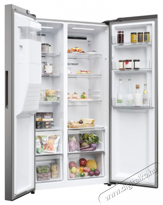 Haier HSR3918EIMP Side by Side hűtő Konyhai term&eacute;kek - Hűtő, fagyaszt&oacute; (szabadon&aacute;ll&oacute;) - Amerikai t&iacute;pus&uacute; Side By Side hűtő - 500620