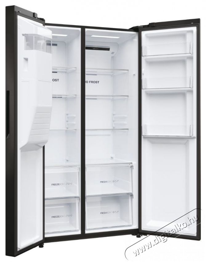 Haier HSR5918DIPB Side by Side hűtő Konyhai term&eacute;kek - Hűtő, fagyaszt&oacute; (szabadon&aacute;ll&oacute;) - Amerikai t&iacute;pus&uacute; Side By Side hűtő - 500619