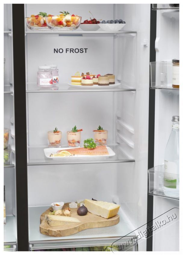 Haier HSR5918DIPB Side by Side hűtő Konyhai term&eacute;kek - Hűtő, fagyaszt&oacute; (szabadon&aacute;ll&oacute;) - Amerikai t&iacute;pus&uacute; Side By Side hűtő - 500619