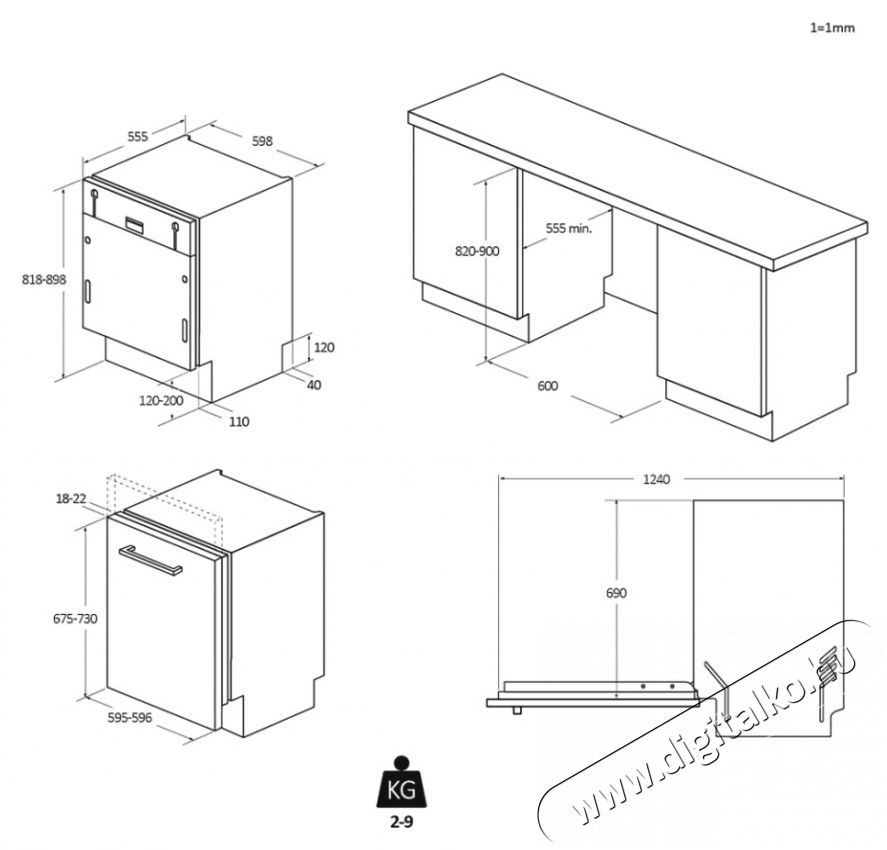 Haier XI 6C4S3FSB Be&eacute;p&iacute;thető Mosogat&oacute;g&eacute;p Konyhai term&eacute;kek - Mosogat&oacute;g&eacute;p - Norm&aacute;l (60cm) be&eacute;p&iacute;thető mosogat&oacute;g&eacute;p - 500617