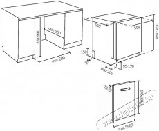 Haier XS 6B0S3FSB Be&eacute;p&iacute;thető Mosogat&oacute;g&eacute;p Konyhai term&eacute;kek - Mosogat&oacute;g&eacute;p - Norm&aacute;l (60cm) be&eacute;p&iacute;thető mosogat&oacute;g&eacute;p - 500625