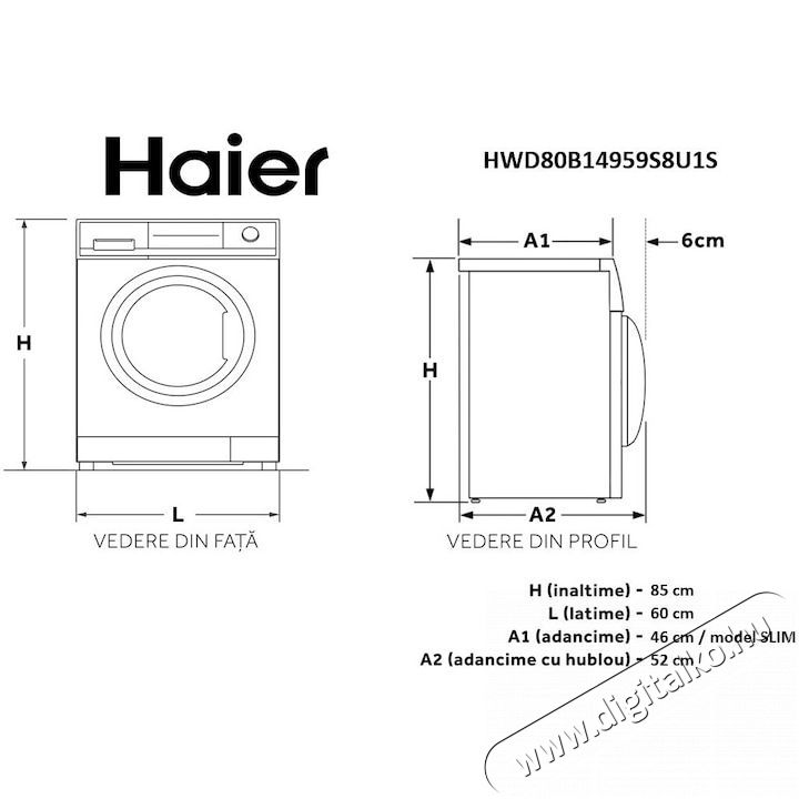 Haier HWD80B14959S8U1S mos&oacute;-sz&aacute;r&iacute;t&oacute;g&eacute;p H&aacute;ztart&aacute;s / Otthon / K&uuml;lt&eacute;r - Mos&oacute;g&eacute;p / sz&aacute;r&iacute;t&oacute;g&eacute;p - Mos&oacute;-sz&aacute;r&iacute;t&oacute;g&eacute;p - 500159