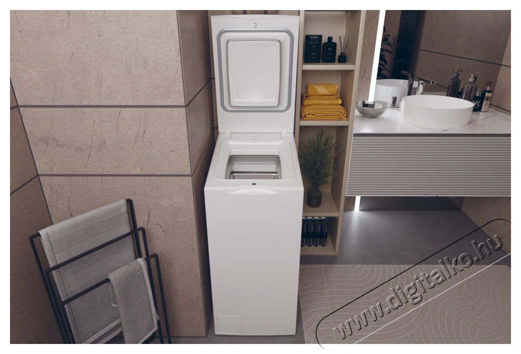 Haier HW90-BPD13386U-S fel&uuml;lt&ouml;ltős mos&oacute;g&eacute;p H&aacute;ztart&aacute;s / Otthon / K&uuml;lt&eacute;r - Mos&oacute;g&eacute;p / sz&aacute;r&iacute;t&oacute;g&eacute;p - Fel&uuml;lt&ouml;ltős mos&oacute;g&eacute;p - 501038